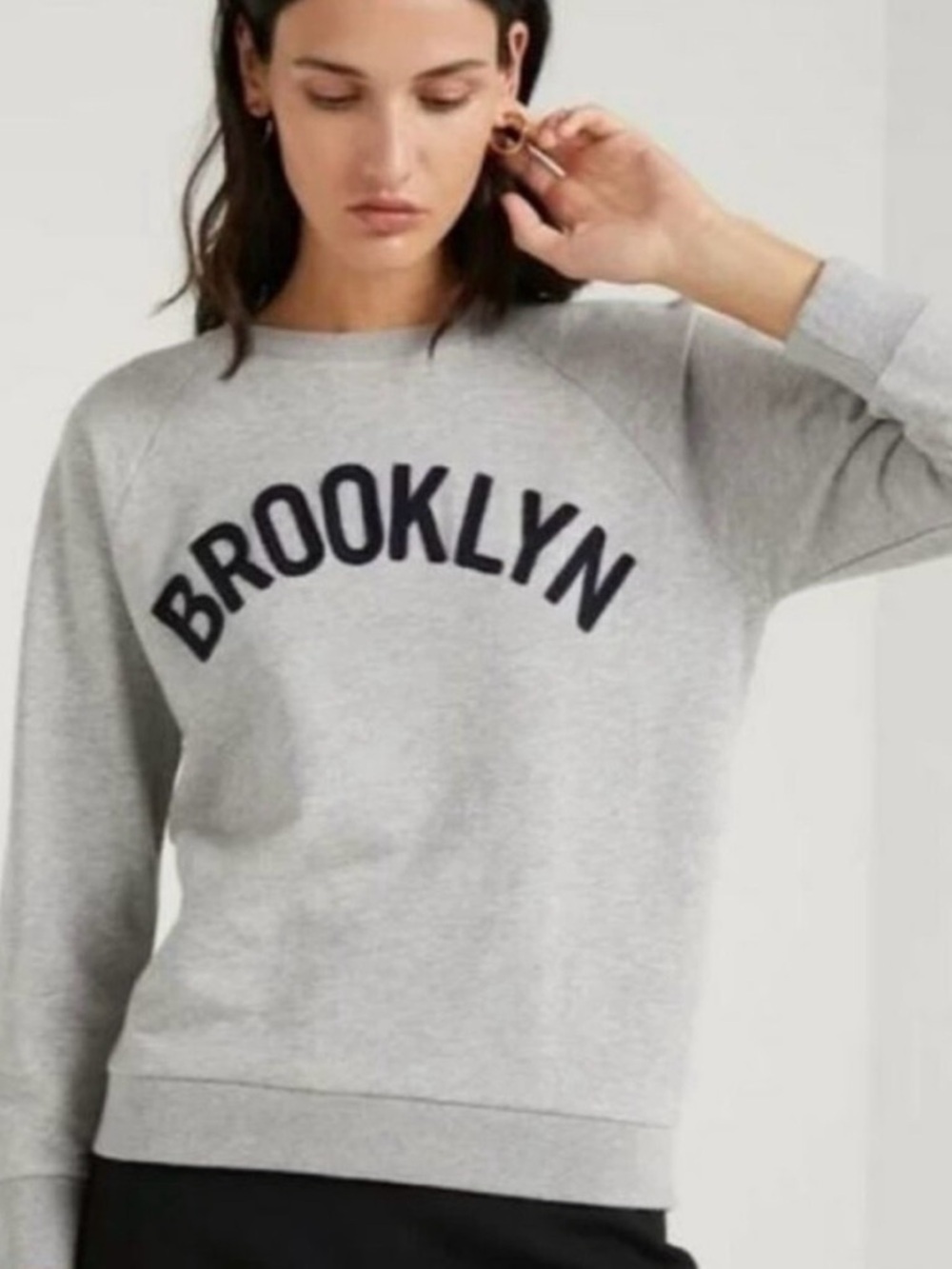 JCREW Gray 'Brooklyn' Crewneck Sweater - women’s Casual Pullover